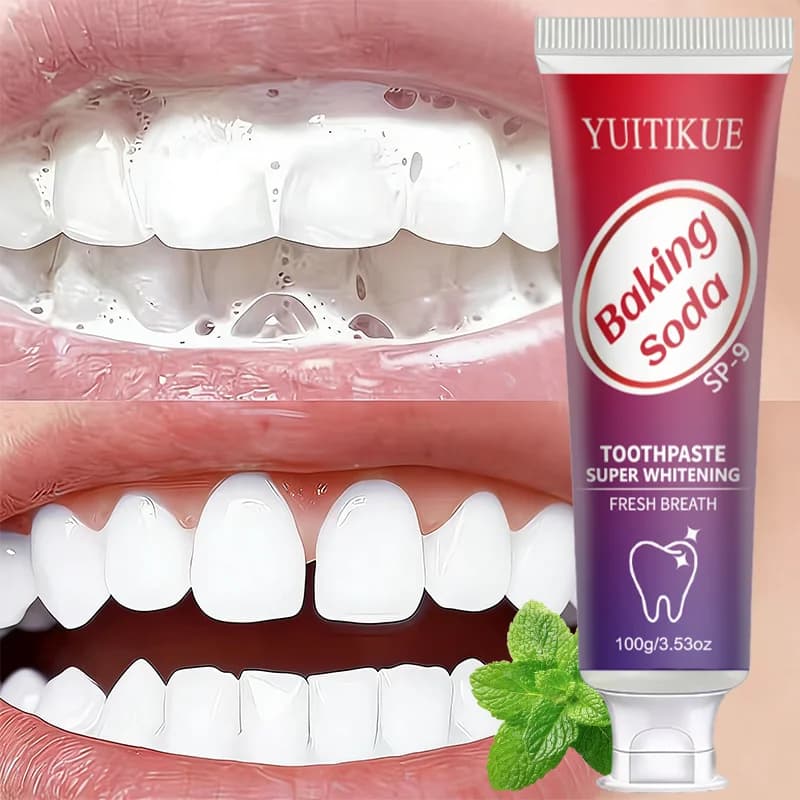 YUITIKUE Dentifricio al Bicarbonato di Sodio, 100g SP-9 Dentifricio Super Sbiancante per Alito Fresco e Pulizia dei Denti