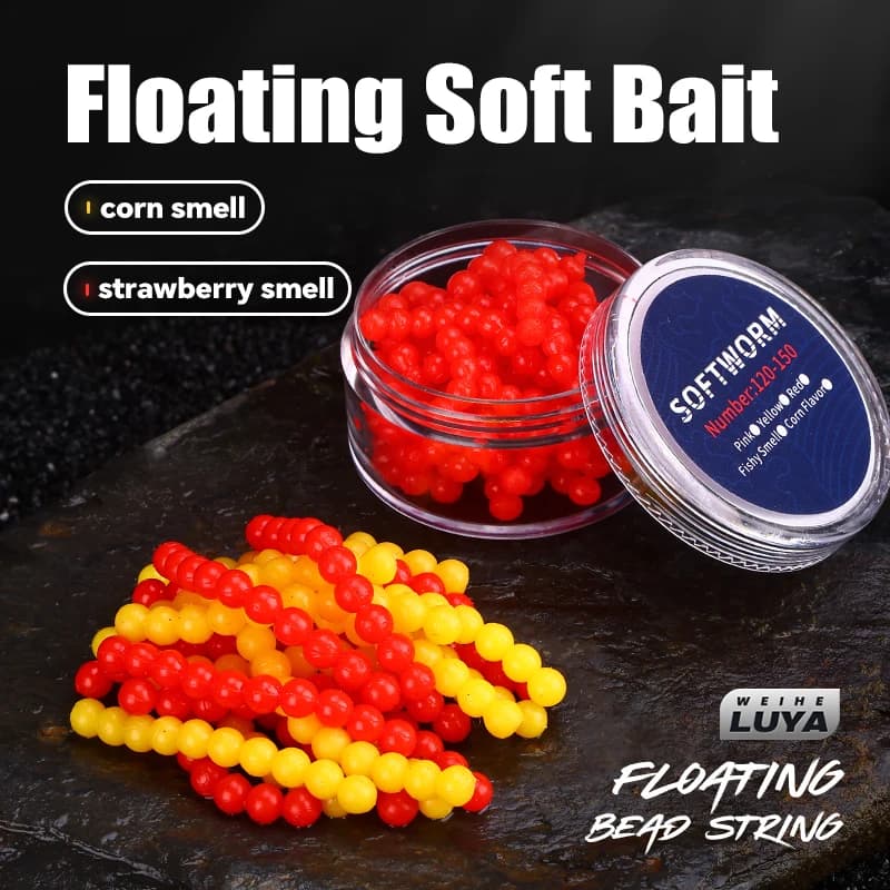 WEIHE 1pcs Floating Soft Bait Floating in Water Balance the Hook Fishing Lures