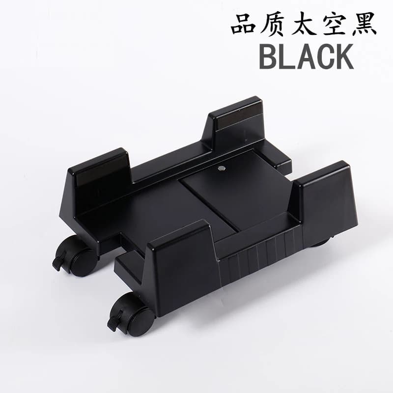 Piedini per telaio in ABS regolabili Supporto per computer Custodia per rack Scaffale per CPU Supporto per host Gambe per mobili con cuscinetti resistenti Supporto per scrivania 1 pz