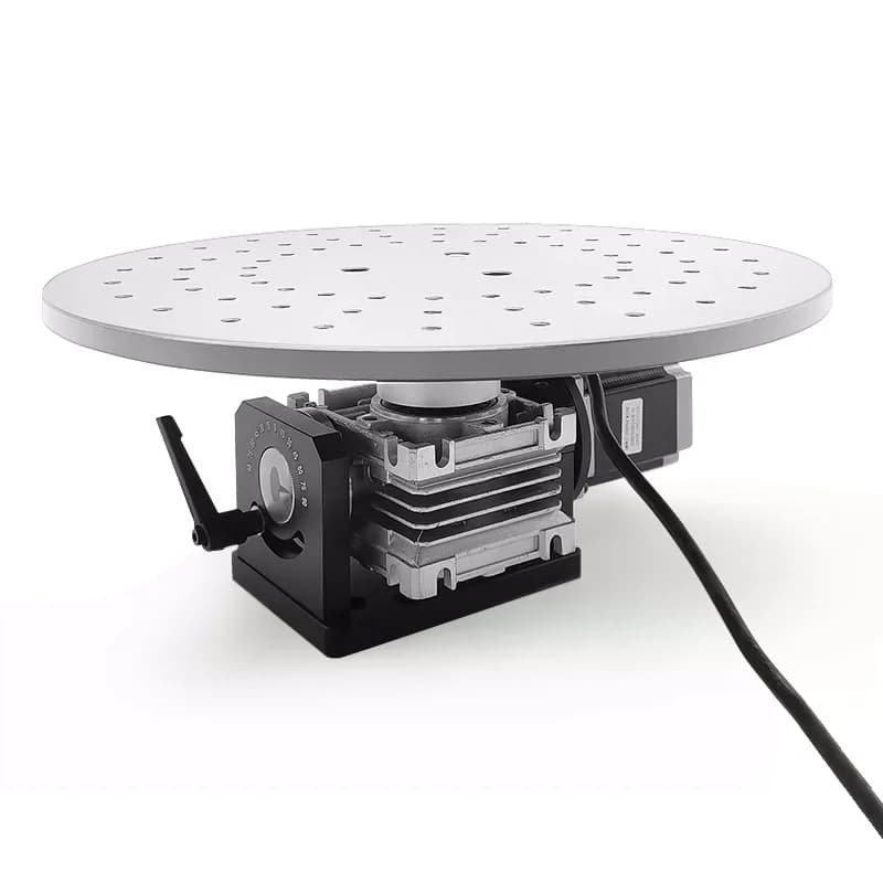 High Precision Electric 360 Degree Rotating Platform Rotary Work Table Jig for Laser Engraving and Marking Machine Processing