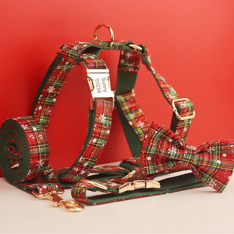 Collare per cani da compagnia collana lavorata a maglia fatta a mano forniture per cani da compagnia accessori tessuti set di natale autunno inverno