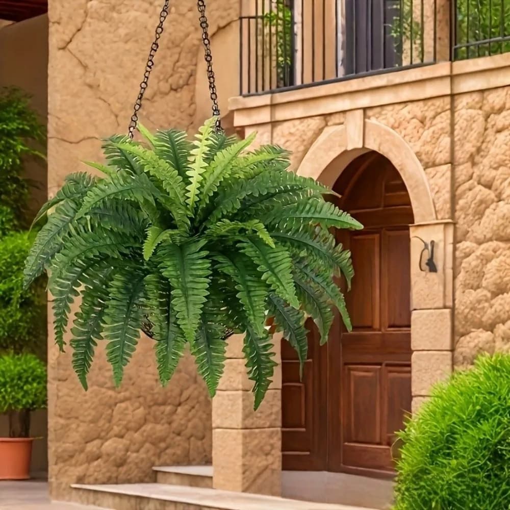 New Artificial Plant in Plastic, Silk Leaves, Green Coppers of Fin Edera, Artificial Rattan Sheets, Home Decoration