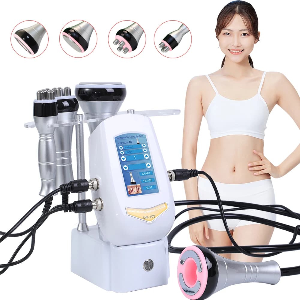 4 IN1 40K Macchina per cavitazione Vuoto Corpo Dimagrante Fitness Bruciare i grassi Dispositivo per la perdita Modellamento del corpo Macchina per massaggio Corpo RF