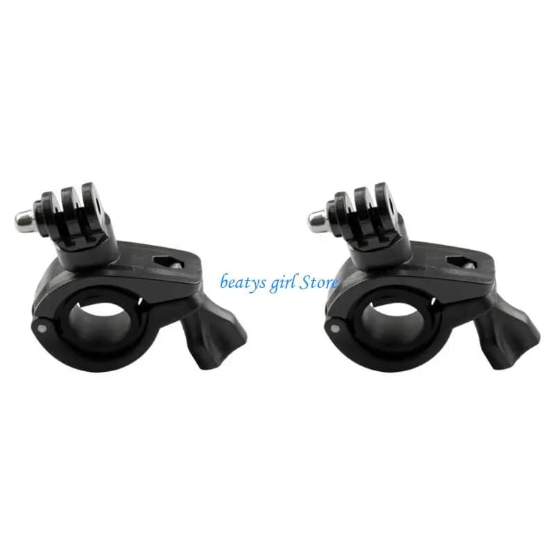 C7AB Rotatable Action Camera Mount Compatibles Bike Motorcycles Universal ABS Clamp For Sports Recording