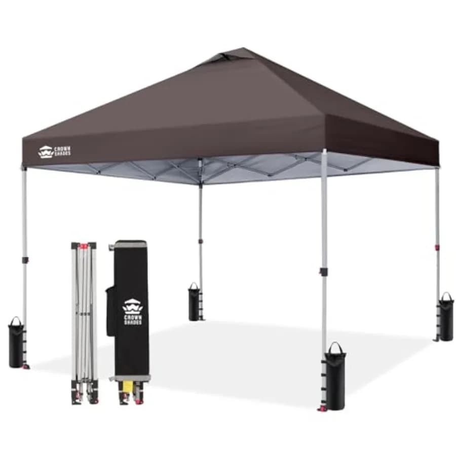 Gazebo Pop-Up 10x10 - Tenda da Spiaggia con Montaggio Rapido - Parasole per Eventi, Feste, Campeggio - Gazebo con Sistema STO-N-Go