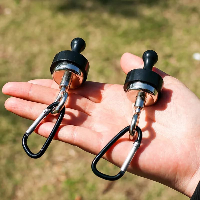 Fissatore con gancio a ventosa magnetico leggero per tenda con gancio magnetico adesivo forte per campeggio, gancio a ventosa per attrezzatura da esterno