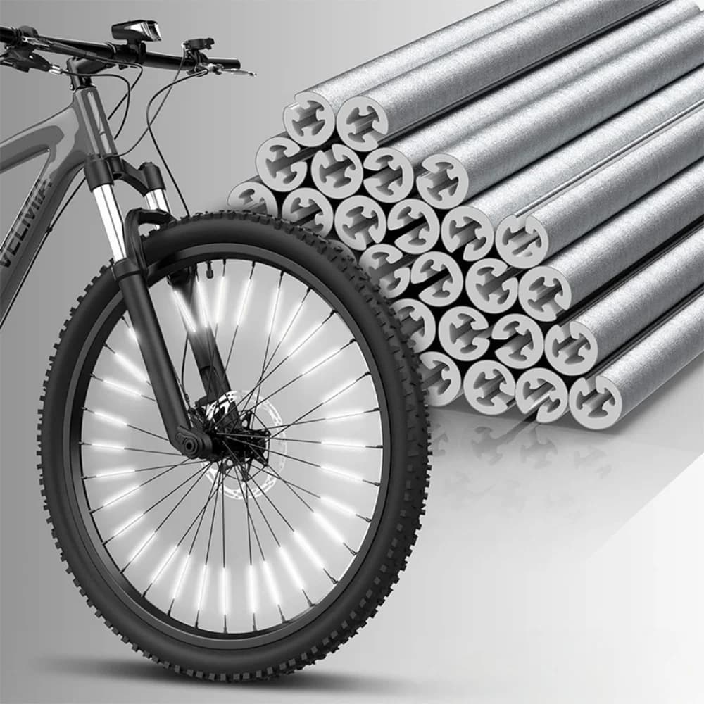 12 pezzi ~ 96 pezzi raggi ruota per bicicletta riflettori bici fai da te riflettore per raggi 8 cm ciclismo all'aperto avviso notturno raggi di sicurezza MTB