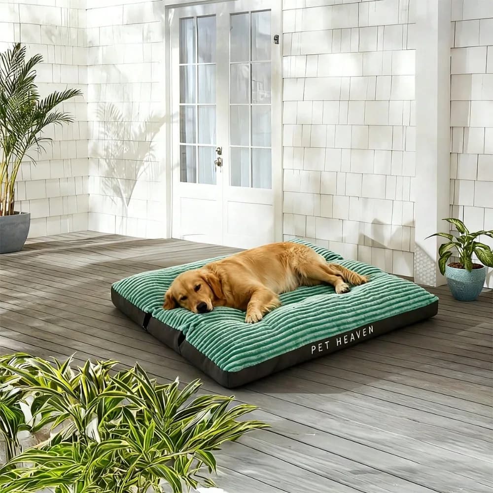 Cucce per cani di taglia grande, media e piccola con rivestimento impermeabile, superficie morbida in peluche corto con schiuma a nido d'ape, cuccia ergonomica per animali domestici