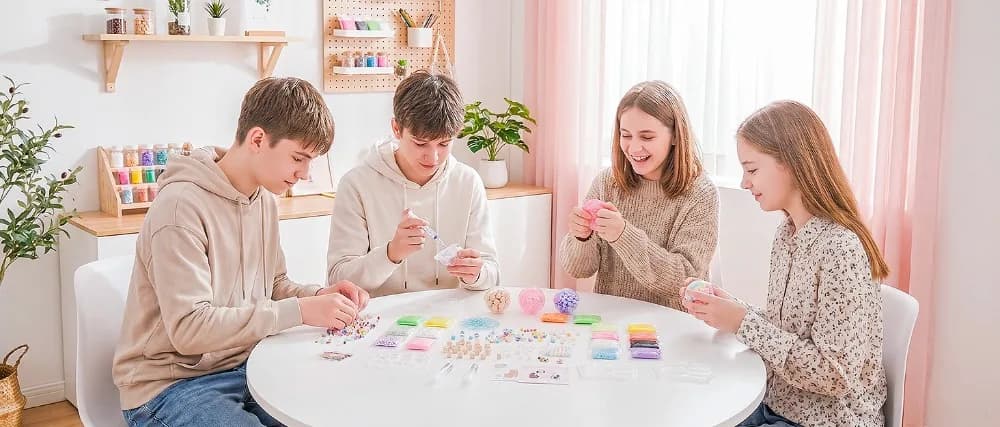 6cm Ball Skins DIY Stress Ball Making Kit Slime 5cm Ball Skins Squishy Ball Maker Kit Gloves Clay Stress Ball Kit Craft Gifts