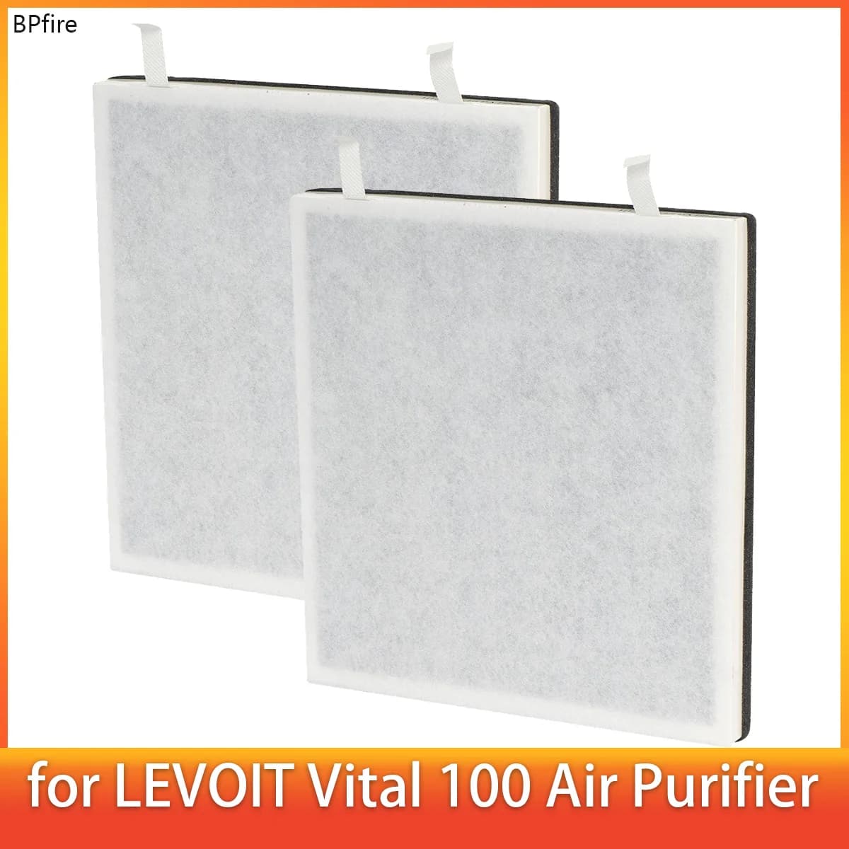 1/2 Pcs Vital 100 Filter for LEVOIT Vital 100 Air Purifier, 3-in-1 Filter with Activated Carbon Filter for Vital 100-RF, White
