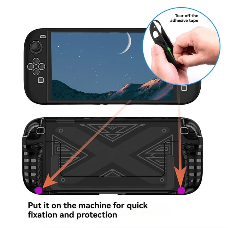 Custodia protettiva in TPU antiurto ABUO con copertura antigraffio per Nintendo per Switch 2- Design ergonomico e gestione migliorata