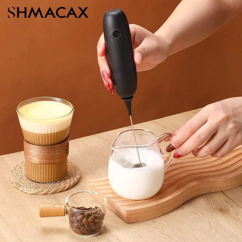 Montalatte portatile Cappuccino Maker Coffee Foamer frullino per le uova agitatore per cioccolato Mini frullatore portatile per alimenti strumento per frusta da cucina