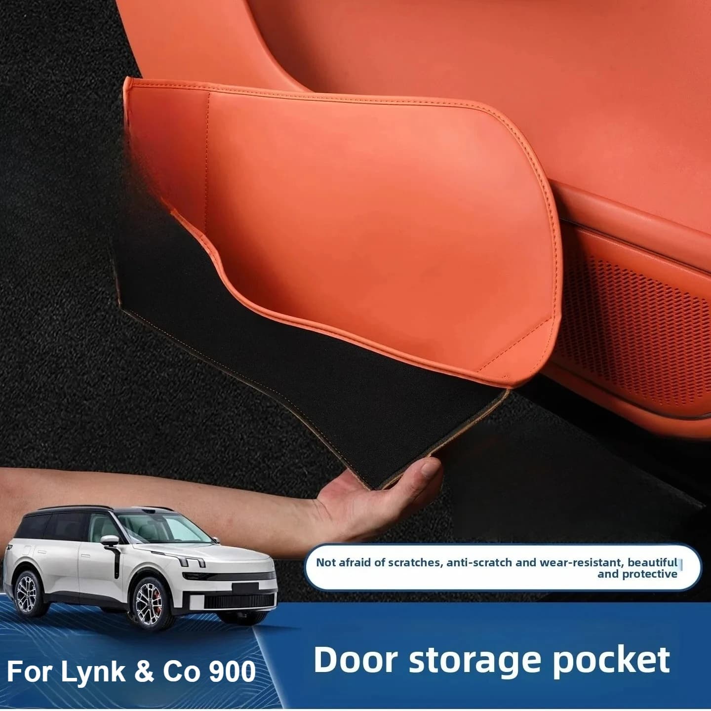 Tappetino portaoggetti per portiera auto Lynk & Co 900 2025, tappetino per fessura porta, accessori di modifica per vano portaoggetti interno