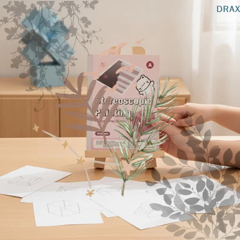 Magic 3D Stereo Kids Educational Doodle Sketchbook Funny Graffiti Painting Notebook Children Art Creativity Books