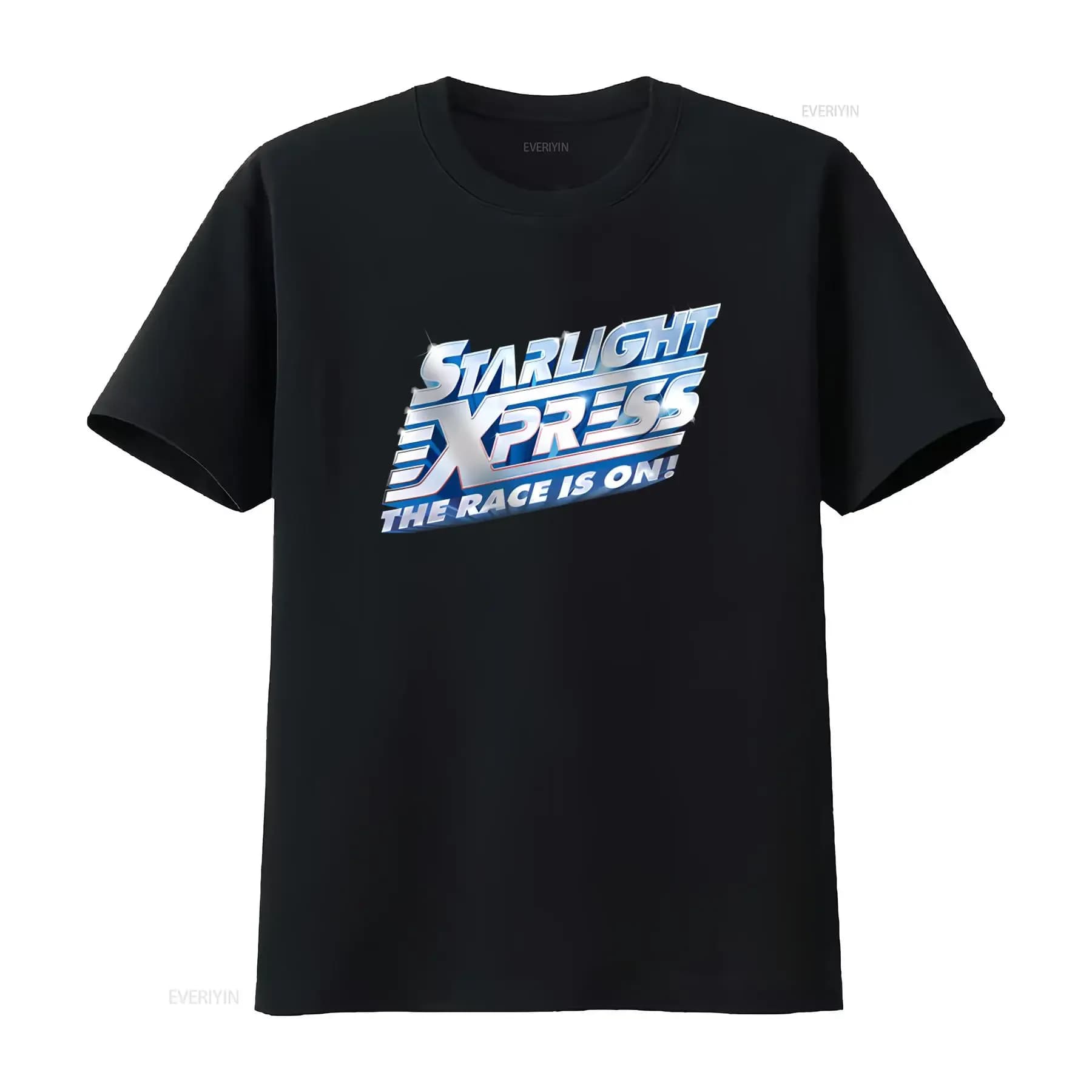 Maglietta con logo Starlight Express The Race Is On, nuova, ufficiale, per spettacoli teatrali e musicali, vintage, lavata, comoda ed elegante