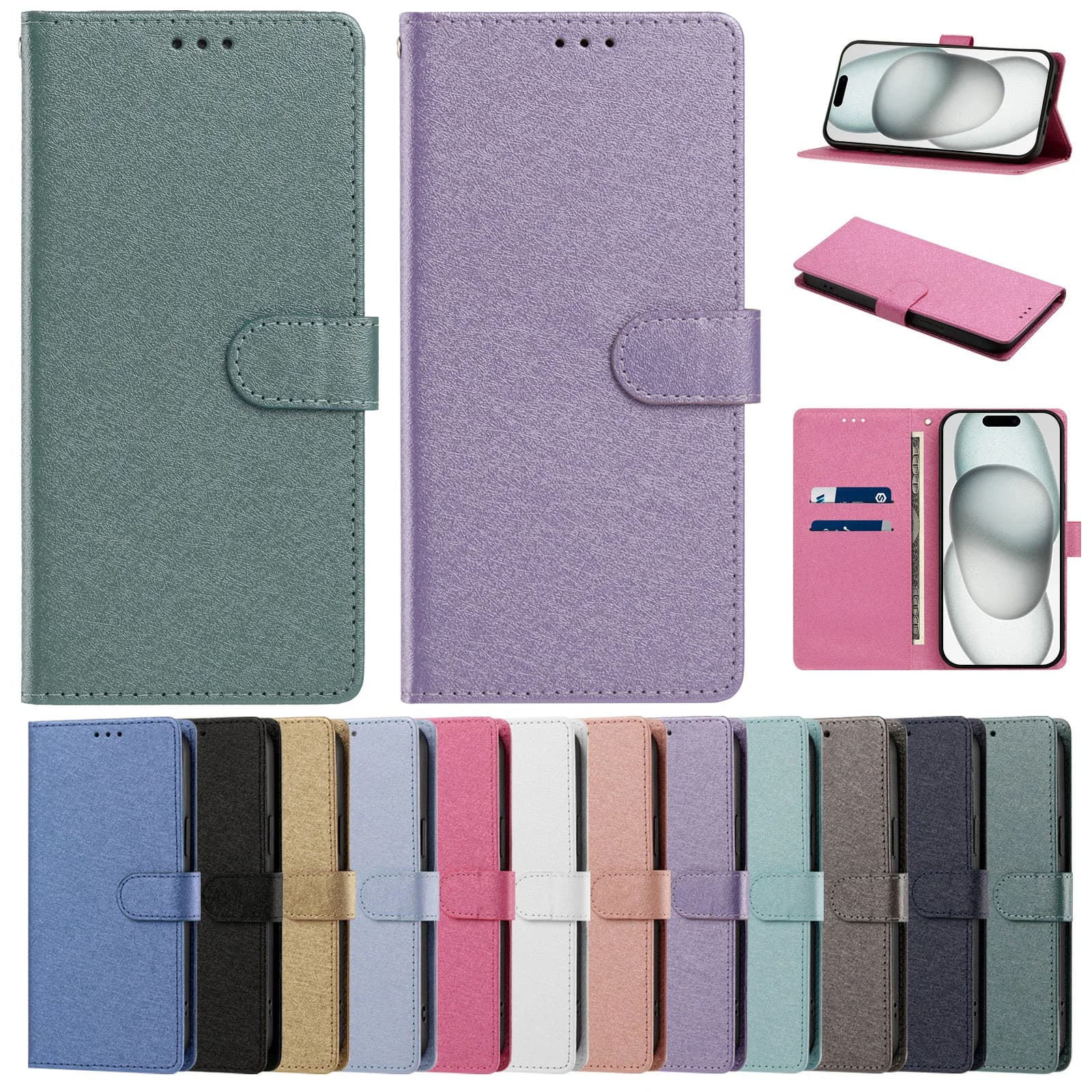 For Vivo X300 Ultra X300Pro X300S X200 FE X100S 5G Leather Case Wallet Card Colorful Phone Cases Strap Flip Back Cover Fundas