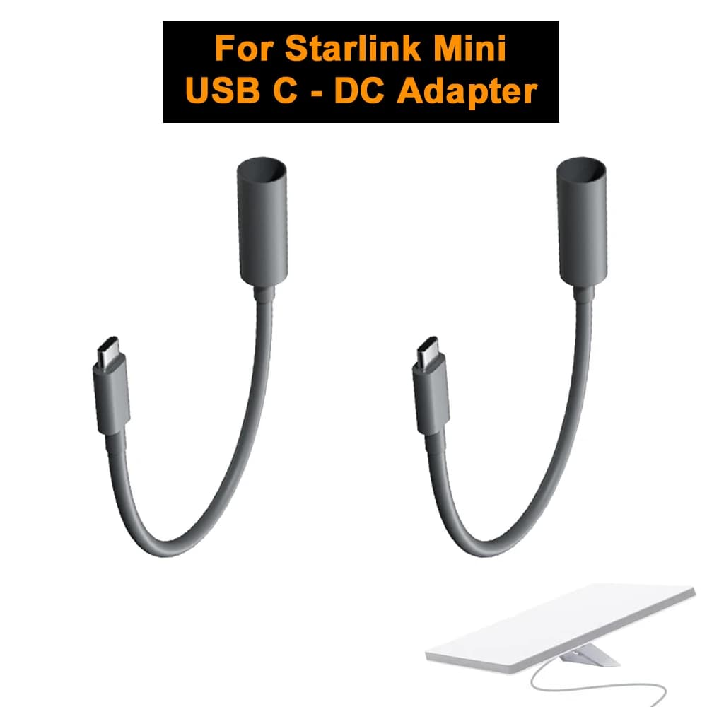 Per Starlink Mini USB C a DC Adattatore Cavo di Alimentazione 65W PD Linea di Conversione del Cavo Plug and Play per Starlink Mini Accessori