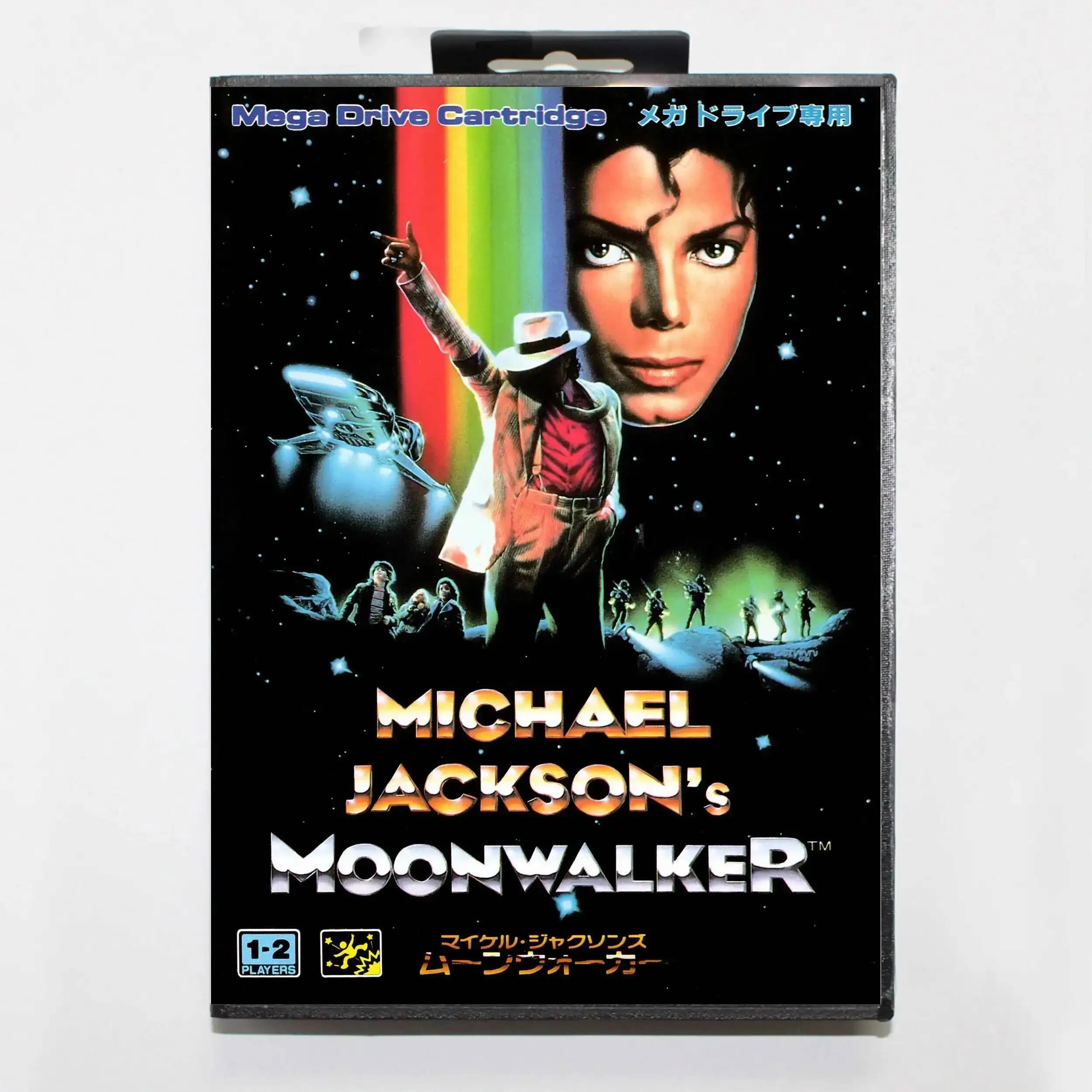 Cartuccia di Gioco Moonwalker in Offerta con Scatola JP 16bit MD per Sistema Sega Mega Drive/Genesis