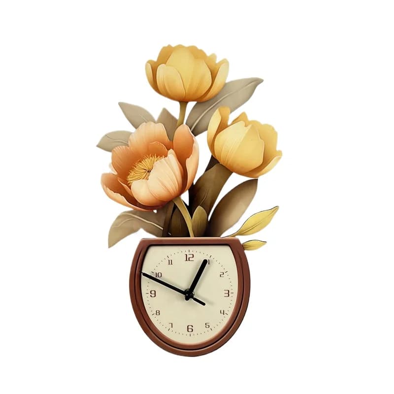 Orologio da parete moderno e semplice, silenzioso, decorativo, senza fori.