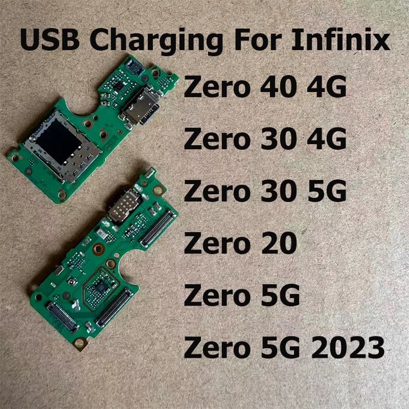 For Infinix Zero 40 30 20 2023 4G 5G USB Charging Port Mic Microphone Dock Connector Board Flex Cable Repair Parts Replacement