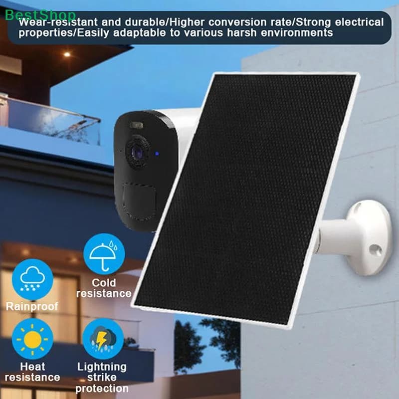 ★White 3W SolarFor Camera Outdoor Waterproof Security Battery USB 5.7V Solar Panel Powered For Camera