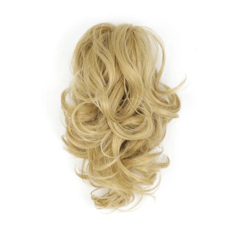 Synthetic , European and American style long hair extensions, messy small curly wigs, claw clip ponytail for women, sy
