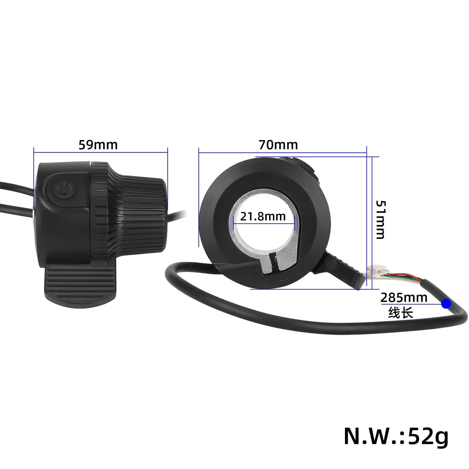 Thumb Accelerator Throttle Switch Replacement Part 7cm by 5.1cm for G2 G3 G4 Electric Scooters