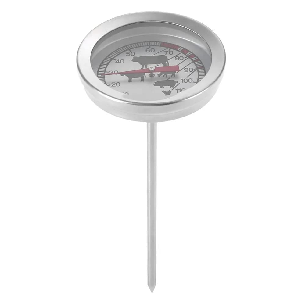 Termometro per Carne in Acciaio Inossidabile a Lettura Istantanea 0~120°C ℃ Termometro Digitale con Sonda Lunga per BBQ e Cucina