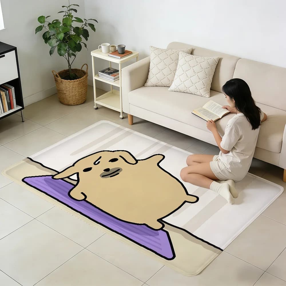 Funny Mat with Meme Cane N-nudaeng, Bedroom Mat, Kitchen, Bathroom, Corridor, Balcony, Entrance, Home Decoration
