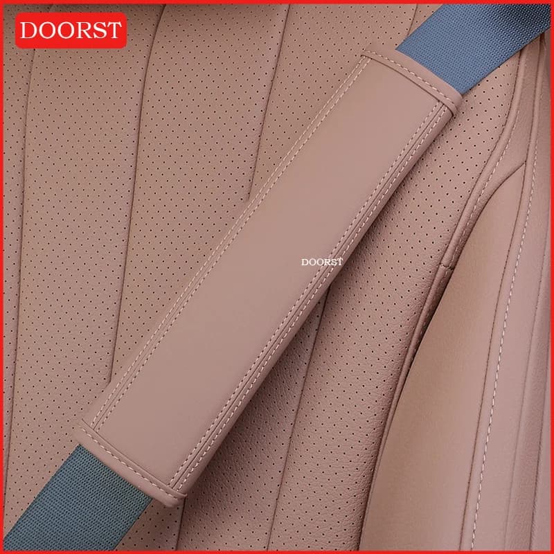 Safety belt for leather car Protective shoulder for neck Interior accessories for Mercedes Benz C GLC Class E W206 X254 W214