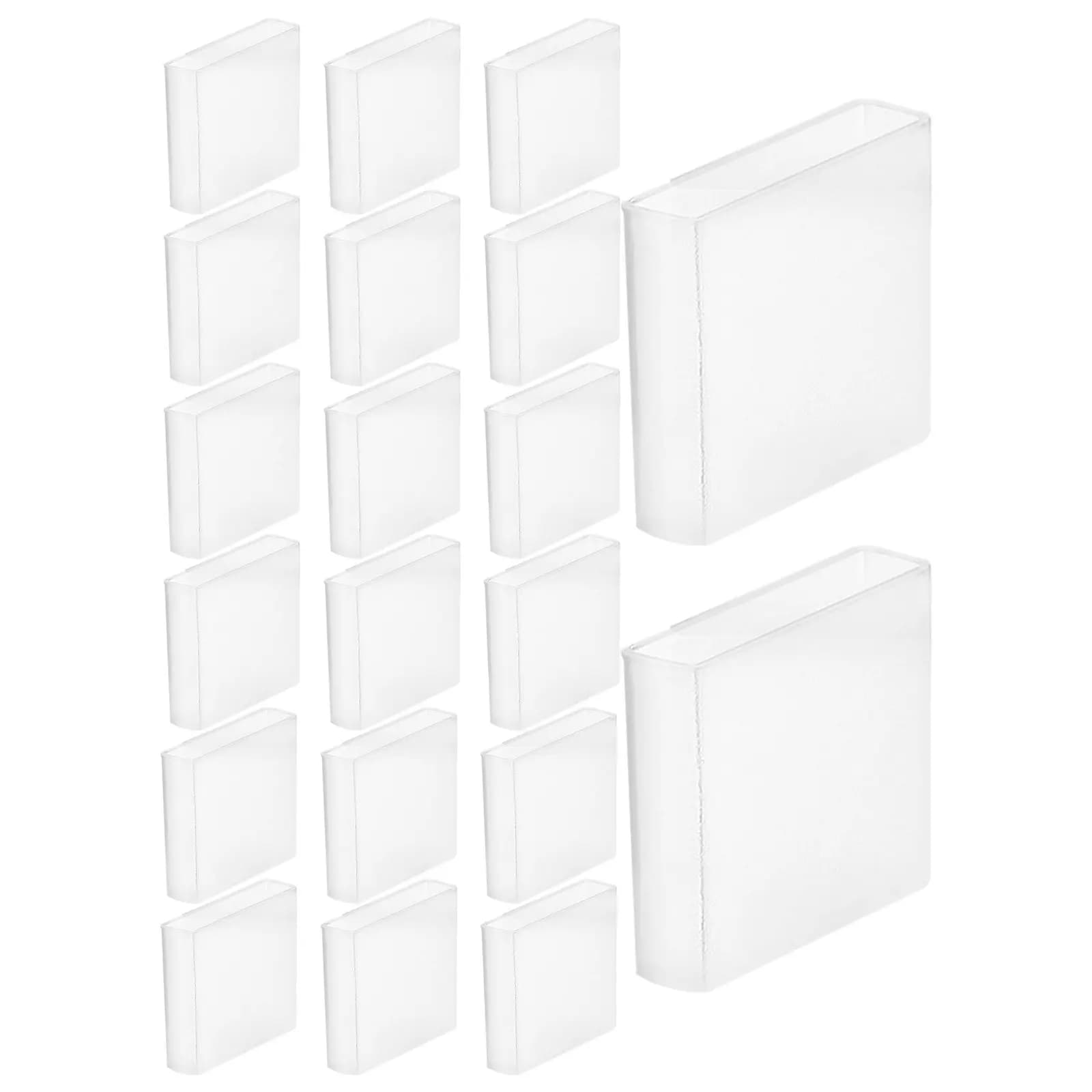 20Pcs Pants Hanger Grip Pads Silicone Nonslip Anti Slip Clip Covers Protector Sleeves for Jeans Trousers Delicate Clothes
