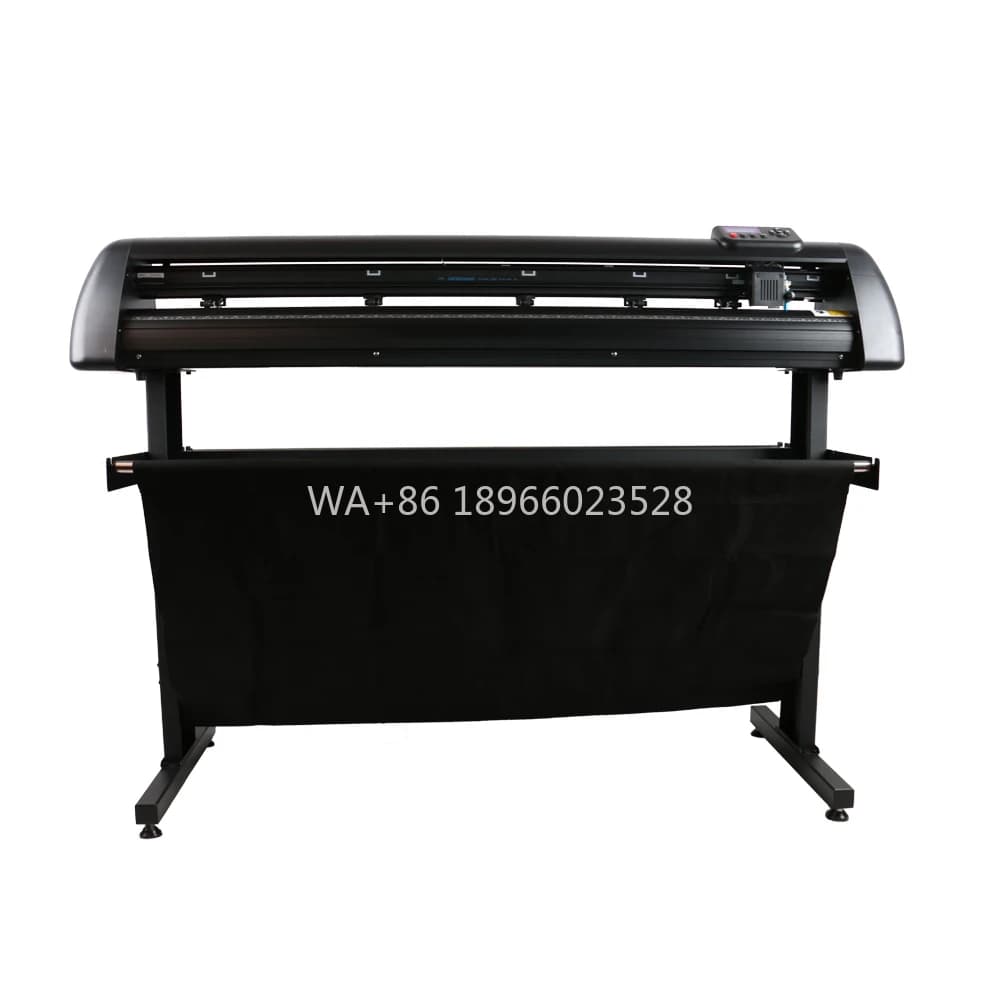 QK-1350ABJ 1350mm Larghezza Adesivi in vinile Etichetta Posizionamento automatico Pattuglia Plotter da taglio Macchina da taglio con sacchetto di scarto