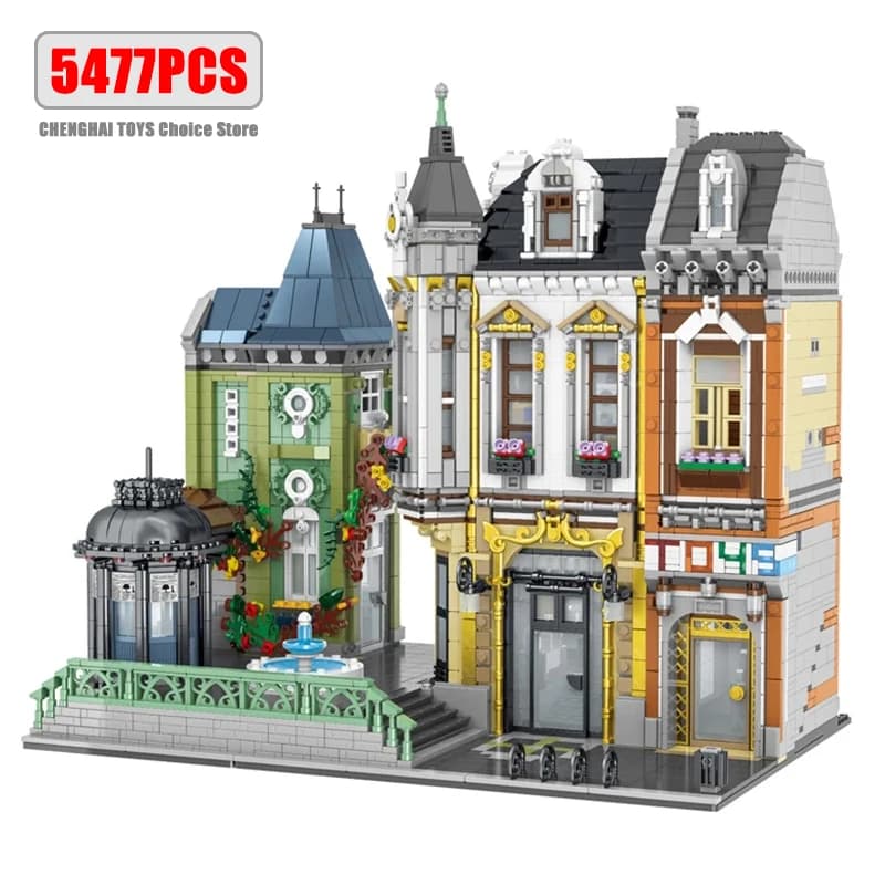 5477pcs URGE Street View set MOC Series giocattolo modulare Square City Architecture Building Blocks mattoni modello giocattoli per bambini regali per ragazzi