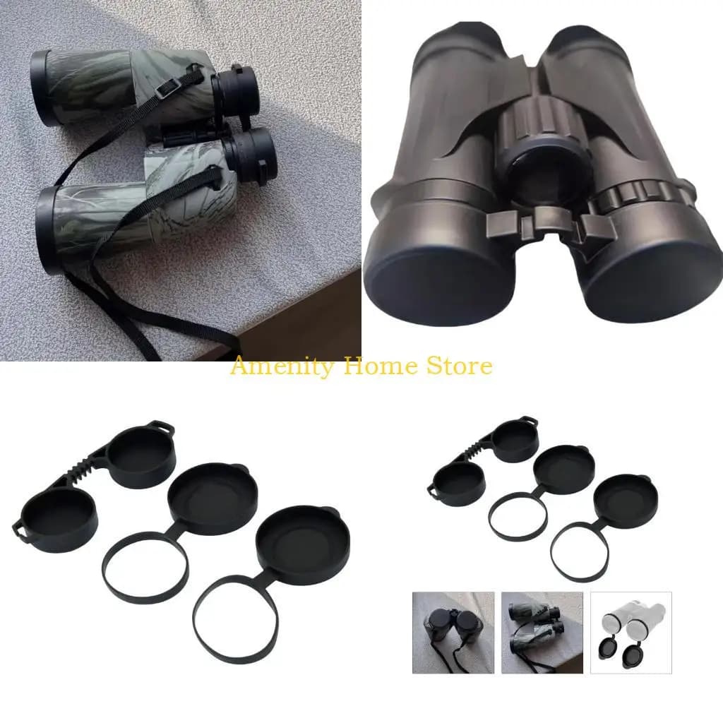F26C Binocolo Oculare Copriobiettivo Copritelescopio Protezioni lenti per dimensioni 42 45mm / 62 65mm