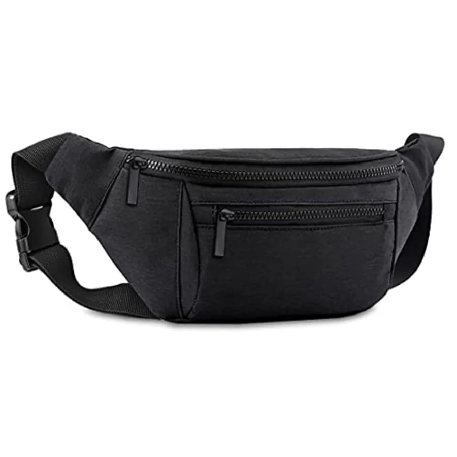 Marsupio Unisex, Borsa a Tracolla, Borsa da Cintura per Viaggi, Passeggiate, Corsa, Escursionismo, Ciclismo, Facile da Trasportare, per Qualsiasi Telefono e Portafoglio