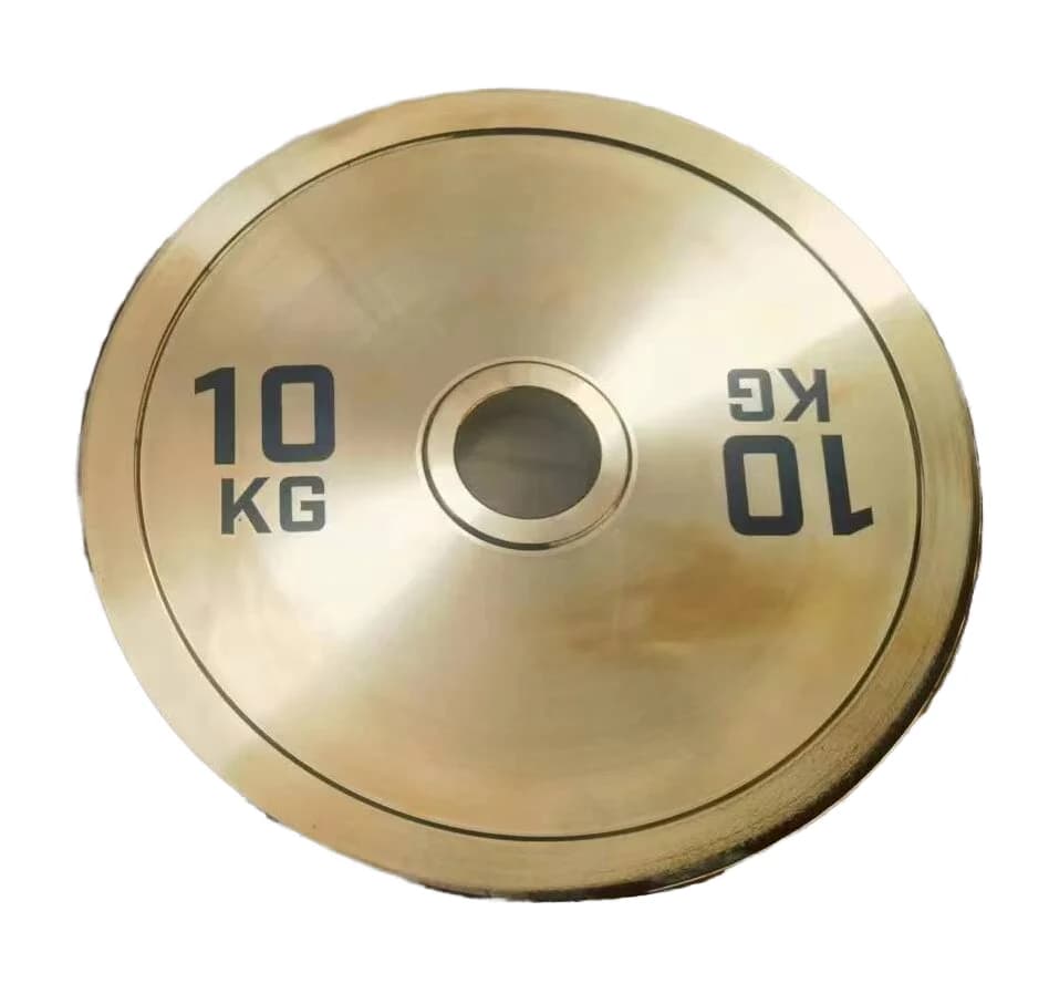 Gold Plated Steel Portable Dingfeng Barbell Plates for Weight Lifting - Universal Fitness Equipment Unisex
