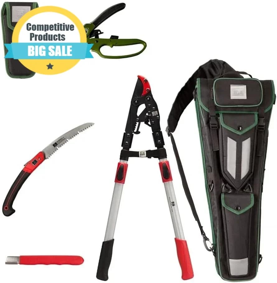 G2 Sling Pak Fully Loaded - Garden Tool Organizer Packed Gardening Tools - Gardening Shears - Loppers & Potator