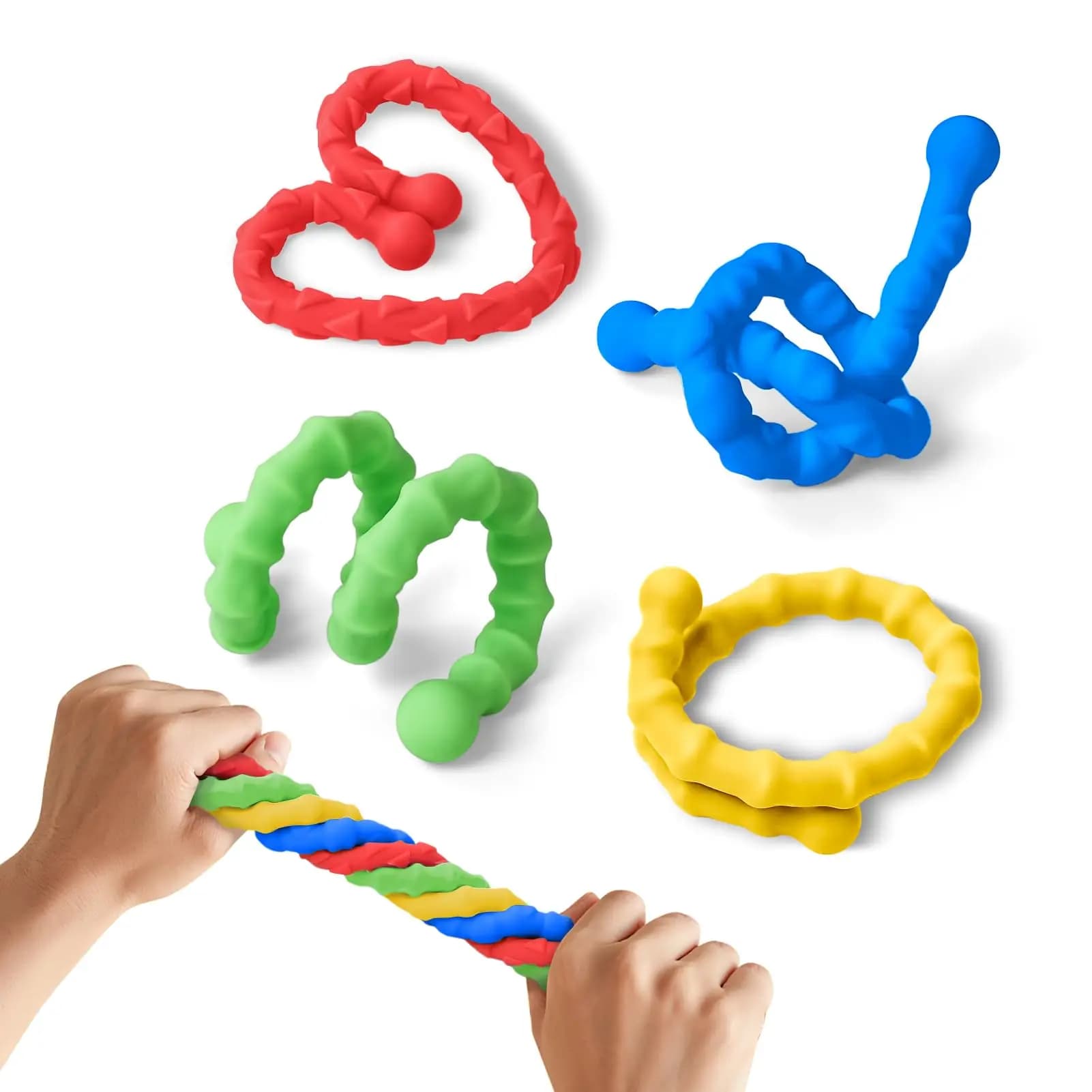 Bastone sensoriale in silicone, giocattoli sensoriali antistress EDC Fidget per bambini Adulti ADHD Autismo Ansia Gadget Antistress Silenzioso