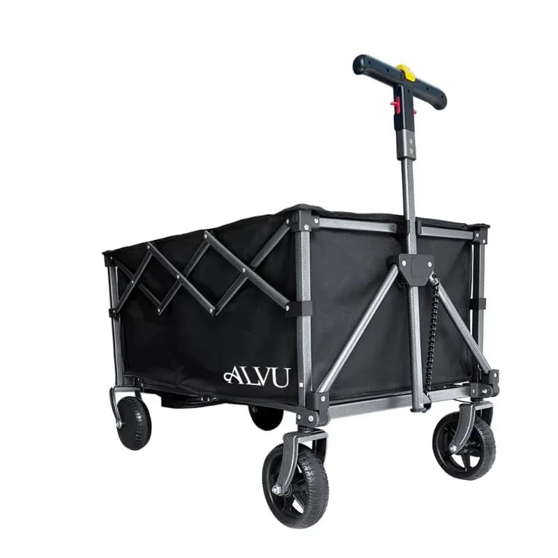 Carrello elettrico pieghevole a quattro ruote con power bank PD 65W, maniglia a T, adatto per campeggio, spiaggia e bambini