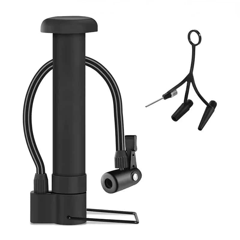MTB Bicycle Pump 80 PSI Tire Air Injector Bike Manual Air Pump Balloon Tire Inflator Schrader Valve Floor Pump Cycling Accesorie