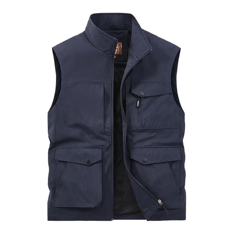 Gilet cargo multifunzionali da uomo all'aperto New Summer Man Mesh Gilet traspirante Pesca Giacche senza maniche Gilet casual maschile 6