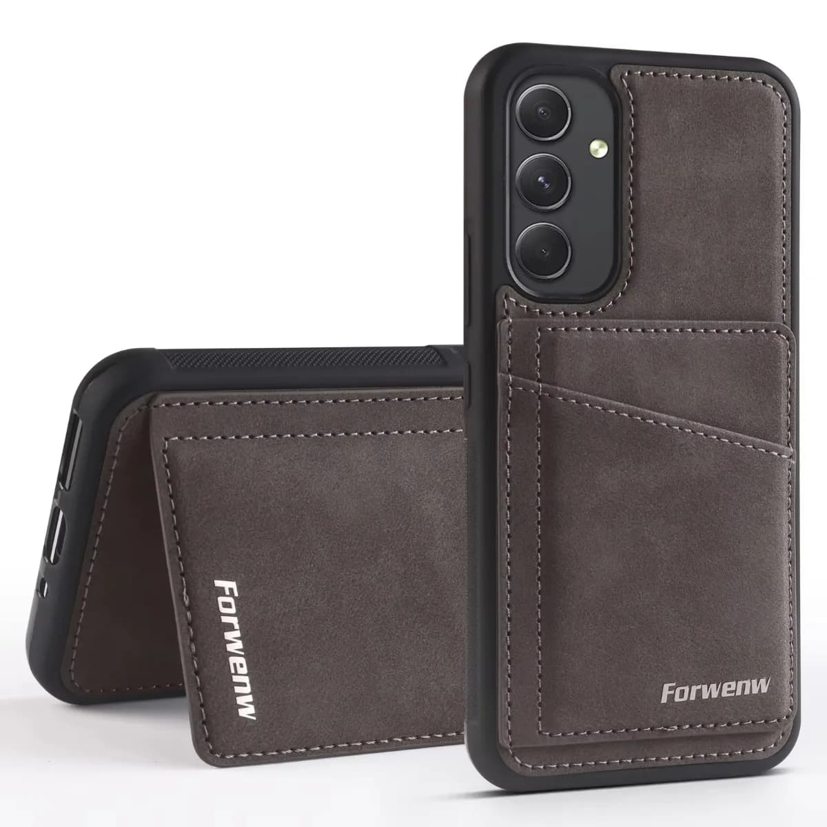 Custodia porta carte di credito con blocco RFID per Samsung Galaxy S25 Ultra Edge S24 FE S23 S21 S22 A56 A55 A54 A36 A35 A34 A16 A15 A14