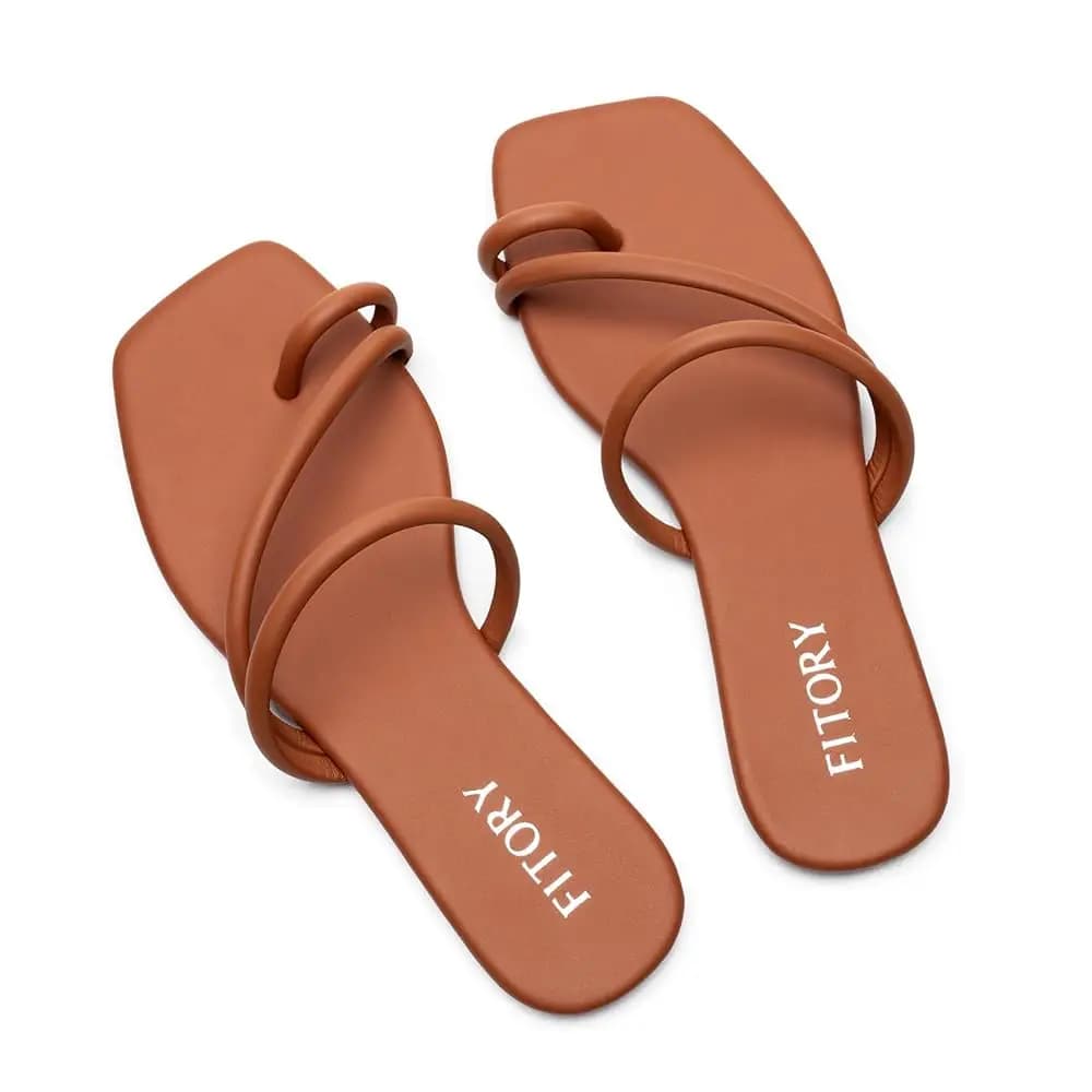 Sandali piatti da donna con cinturino incrociato, infradito alla moda con anello per il piede, ciabatte aperte per l'estate, taglie 6-11