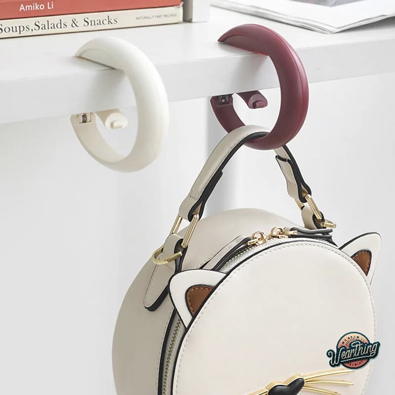 1 piece bag hook, bag hook, no punching, table hook, portable key port storage tool