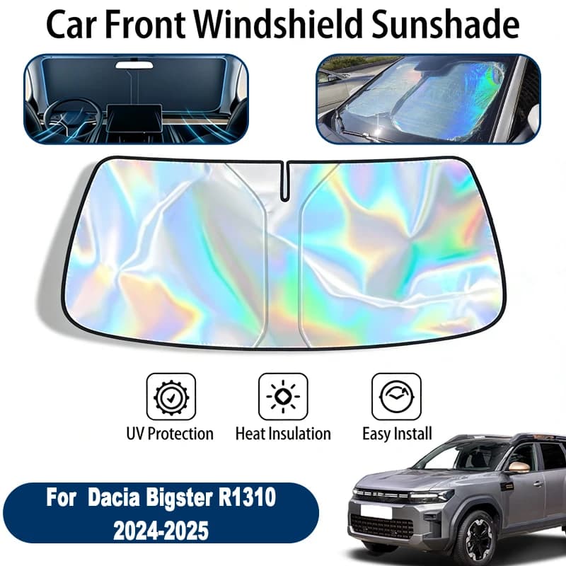 Parasole per Parabrezza Dacia Bigster R1310 2024-2025, Pieghevole, Riflettente UV, Protezione Solare per Finestrino Anteriore, Accessori