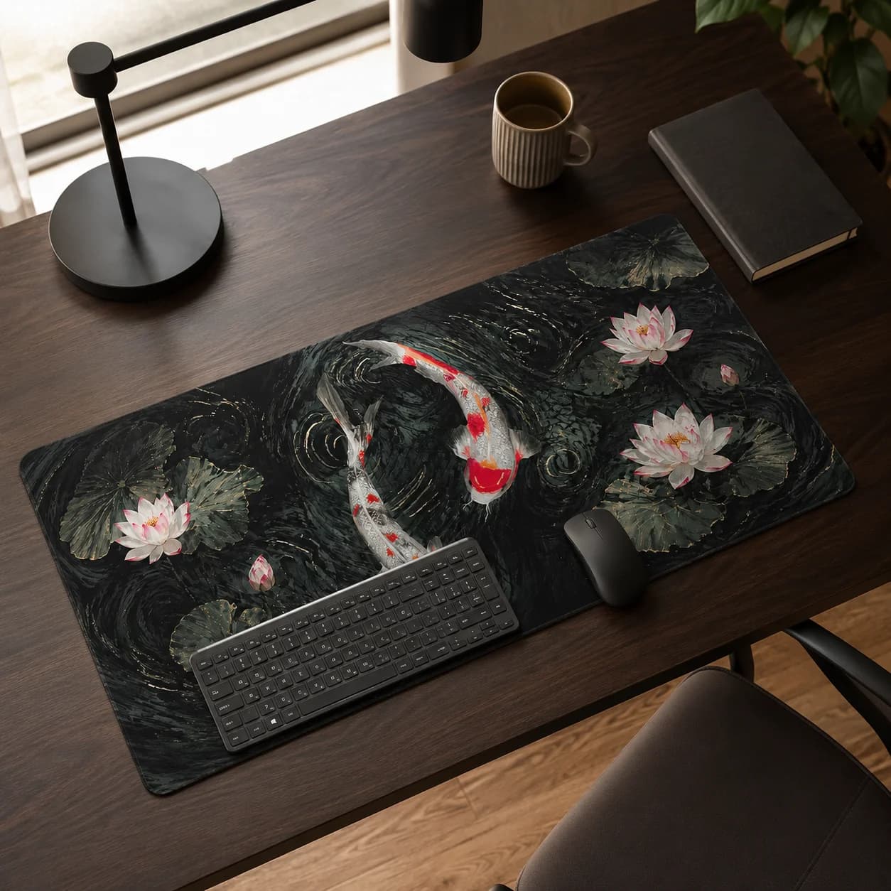 Mouse Pad Red Koi Art Gaming XL HD Mousepad XXL Desk Mats Mechanical Keyboard Pad Soft Carpet Non-Slip Desktop Mouse Pad