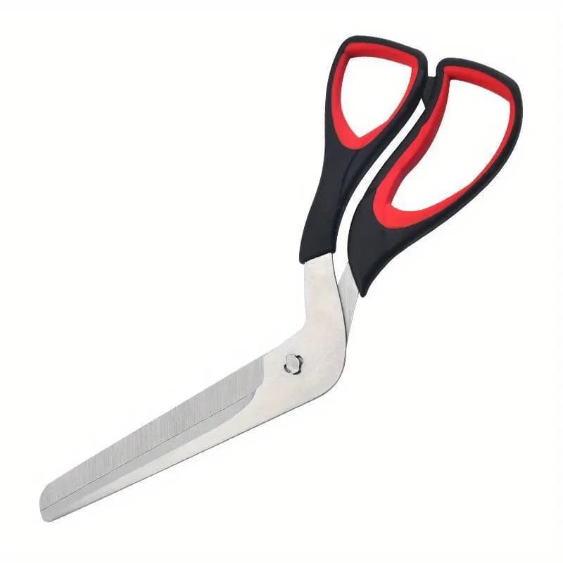Forbici per pizza multifunzionali Lama in acciaio inossidabile Utensili da taglio staccabili Impugnatura ergonomica Nero e rosso per la cucina del ristorante