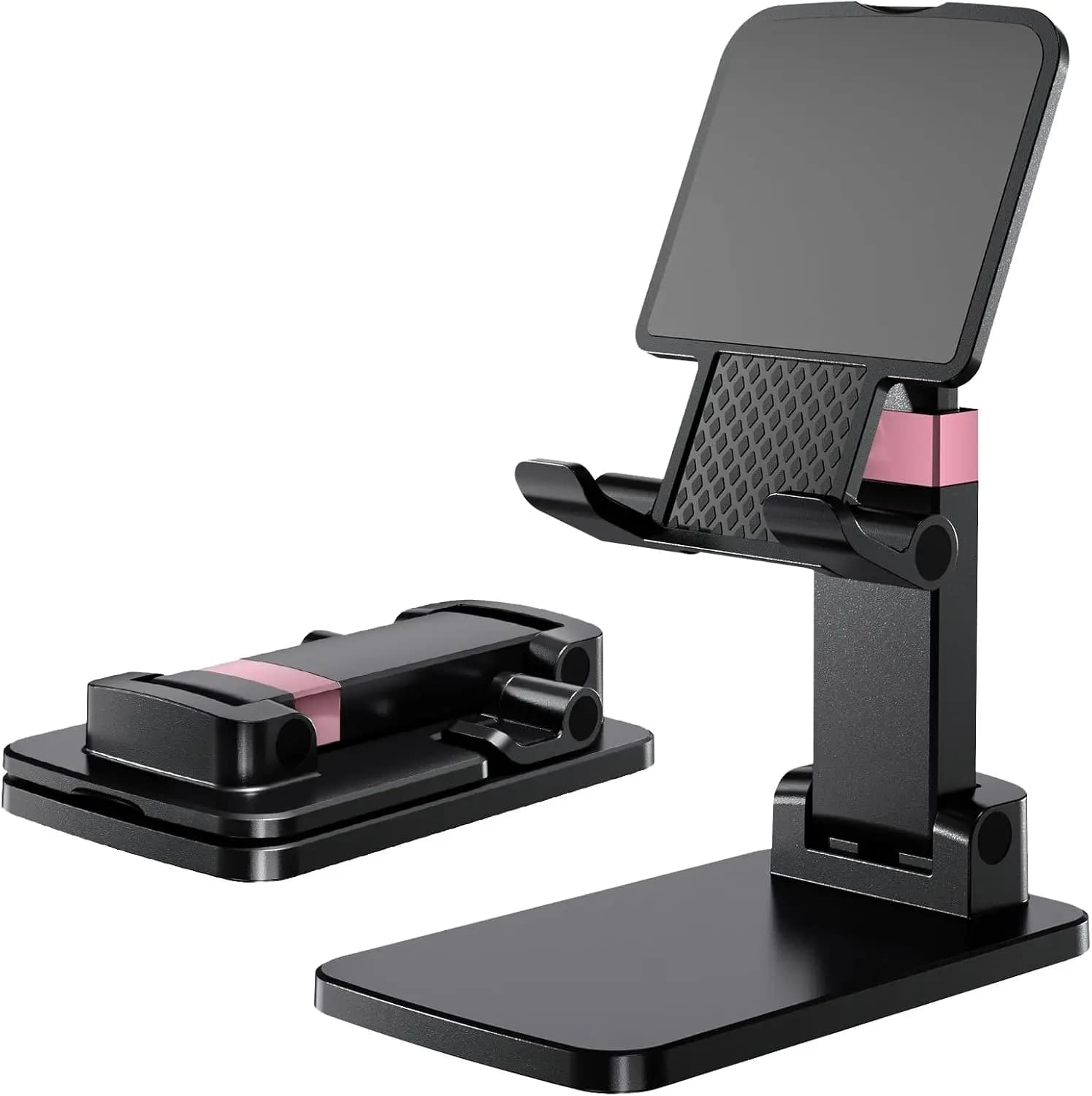 Supporto per telefono regolabile con base antiscivolo, supporto universale per smartphone, design compatto