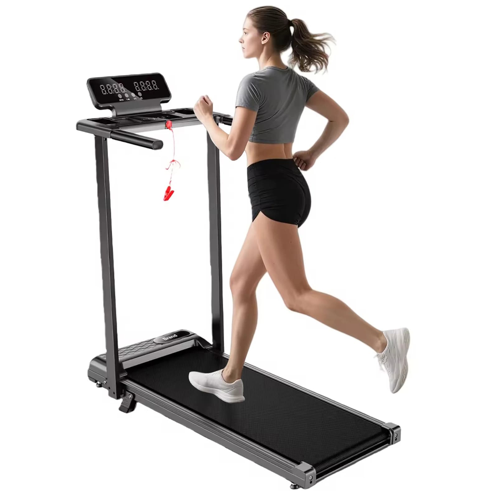 Attrezzatura Professionale da Palestra, Tapis Roulant Elettrico Pieghevole, Tapis Roulant Portatile Intelligente, Mini Tapis Roulant da Scrivania