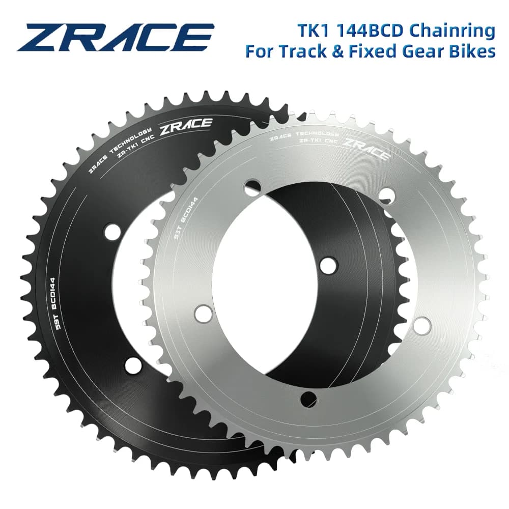 ZRACE ZR-TK1 BCD144 Bici da cingolo / Corona a scatto fisso, Corona da cingolo BCD 144, 144BCD